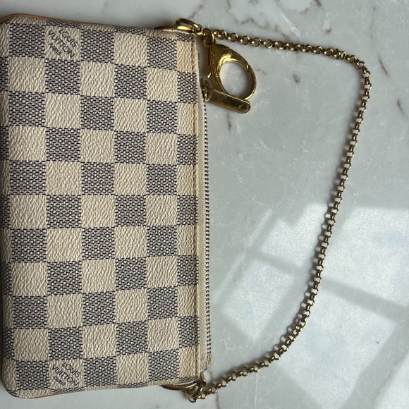 LOUIS VUITTON Damier Azur Pochette Mira MM - Picture 4 of 7
